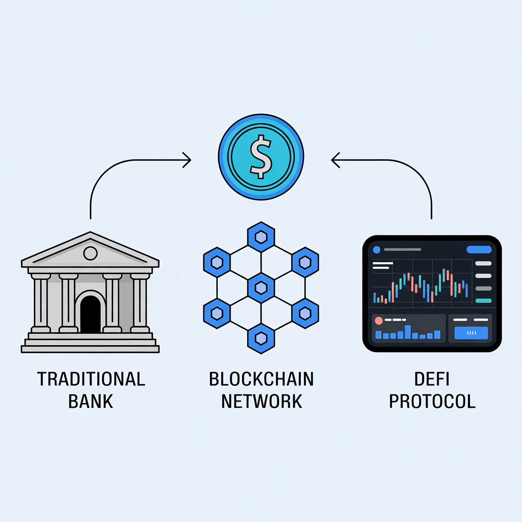 Stablecoins as a bridge between traditional banking and blockchain settlement